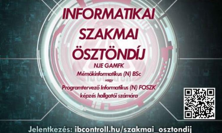 IB Controll Informatikai Szakmai Ösztöndíj 2023/2024. tanév tavaszi félév